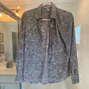 Leopard Button Down